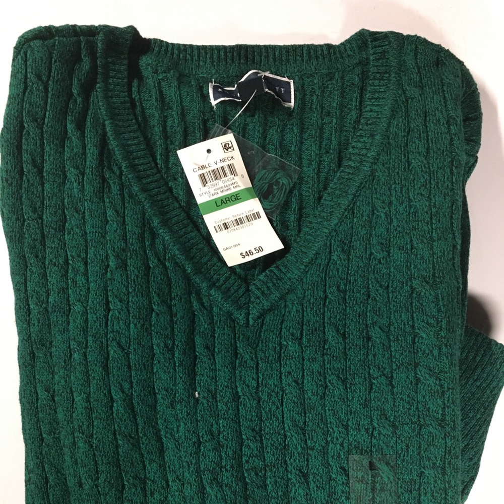 Green marked Sweater vneck
